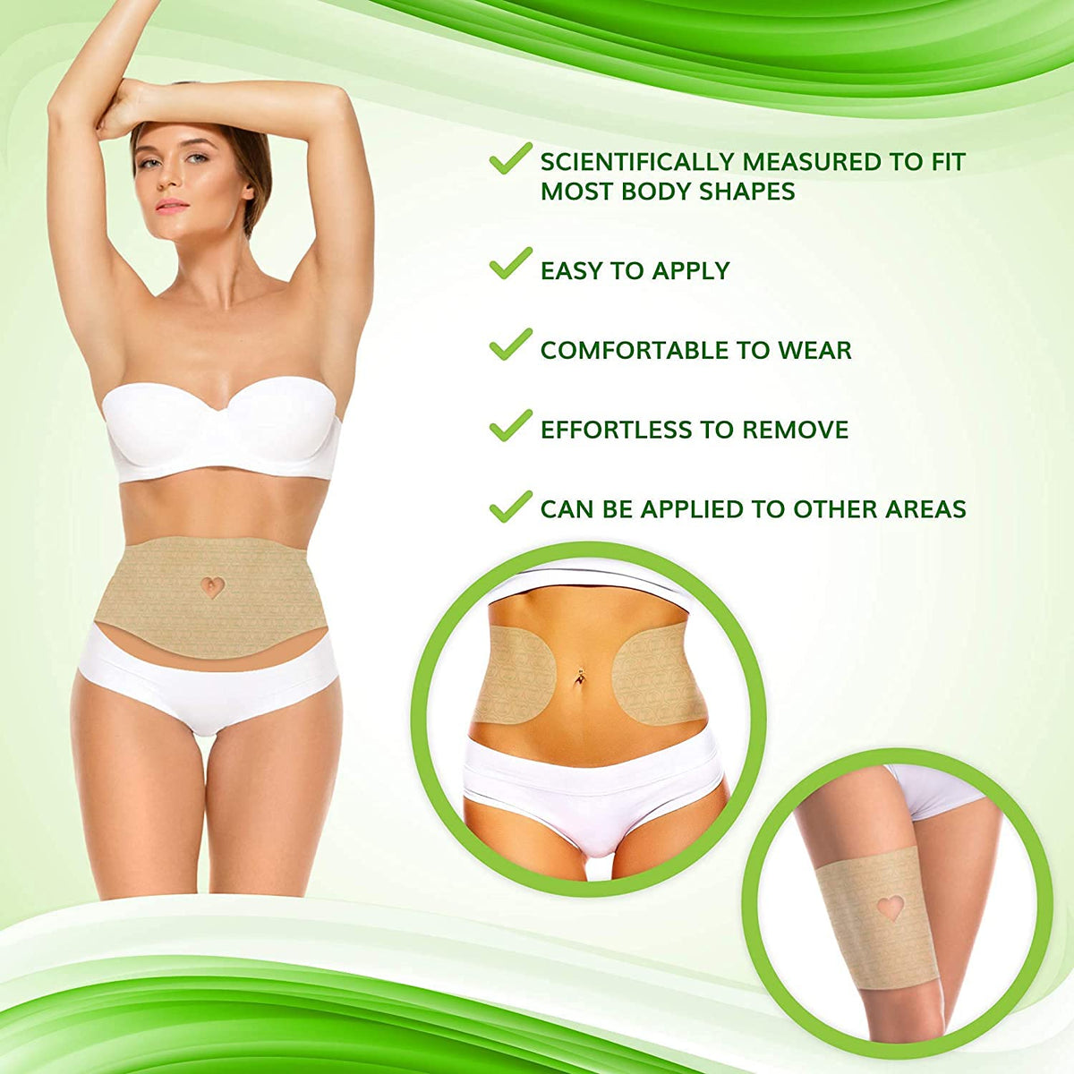 Moisturizing Body Wrap - New and Improved All Natural Body Applicator (5 WRAPS)