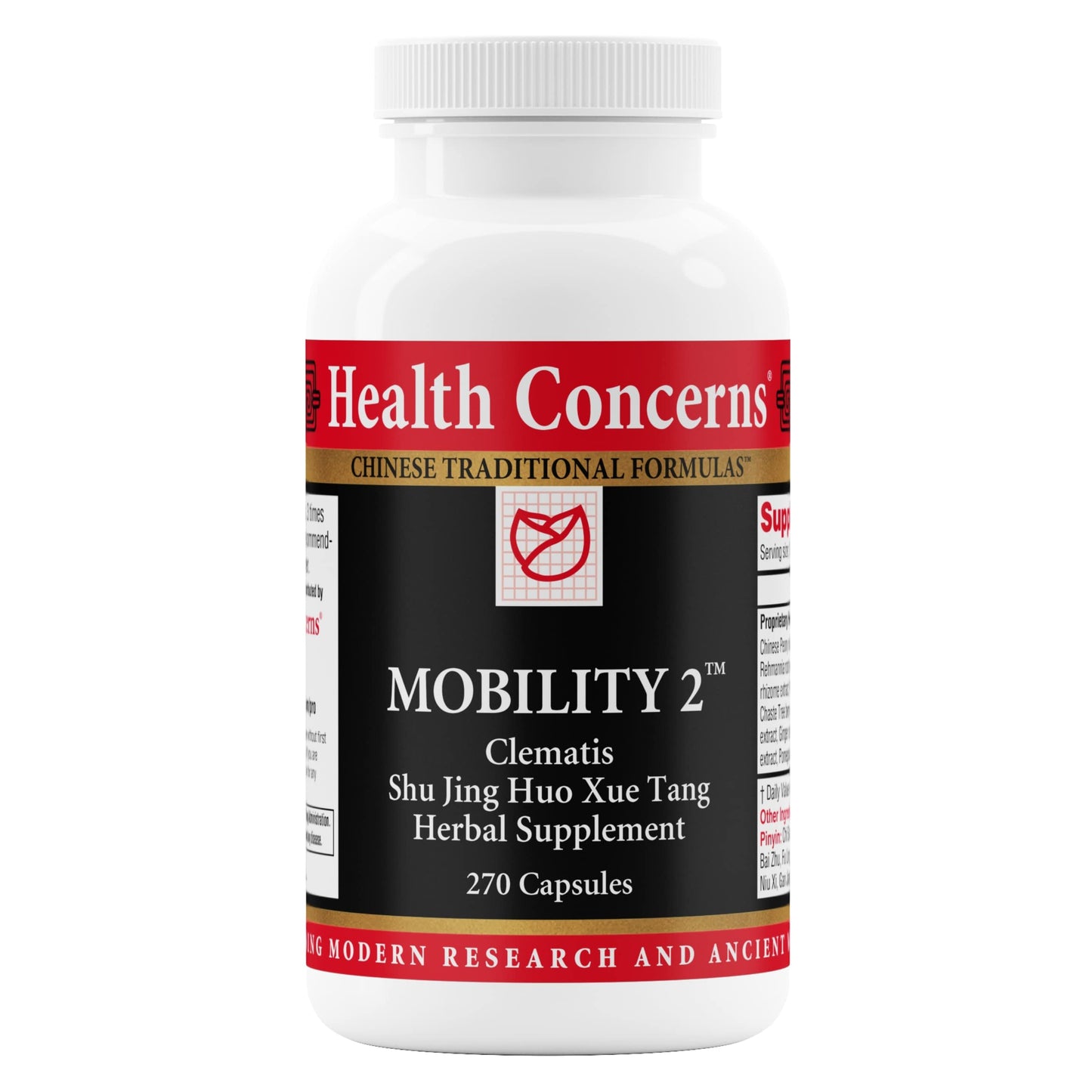 Health Concerns Mobility 2 – Joint Health Support Supplement for Men & Women – Chinese Herbal Circulation Support – Natural Joint & Muscle Aid – Herbal Extracts – 90 Capsules