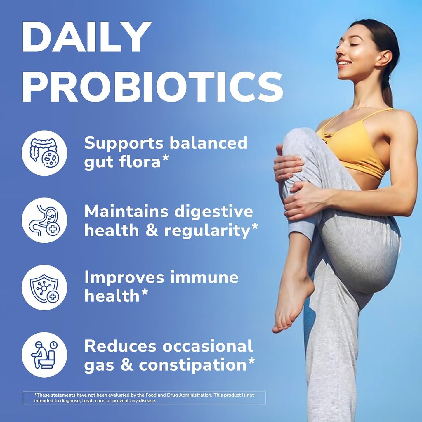 Vitalibre Probiotic for Women and Men, 50 Billion CFU, 25 Diverse Strains Plus Prebiotics, for Digestive Health & Immune Support, Delayed Release, No Refrigeration Needed, 60 Veggie Capsules