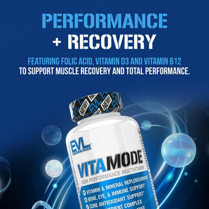 EVL Advanced Daily Multivitamin - Men's Multivitamin with Essential Minerals Phytonutrient Complex and VitaMode Active Mens Vitamins for Energy with Lycopene for Muscle Bone and Immune Support