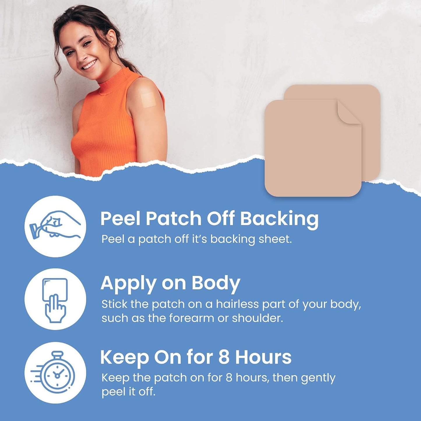 VIORY Melatonin Sleep Patches for Adults Extra Strength | Easy-to-Apply | Sleep Patch With Valerian, Relax & Wake Up Refreshed, Long-Lasting Night Comfort For Men & Women, 60 Patches