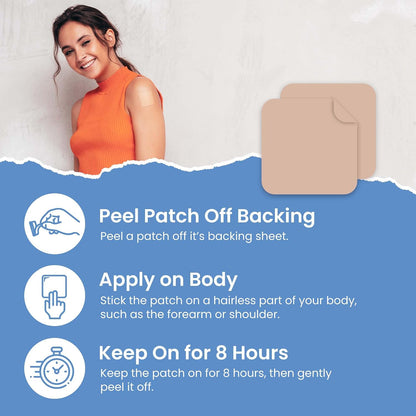 VIORY Melatonin Sleep Patches for Adults Extra Strength | Easy-to-Apply | Sleep Patch With Valerian, Relax & Wake Up Refreshed, Long-Lasting Night Comfort For Men & Women, 60 Patches
