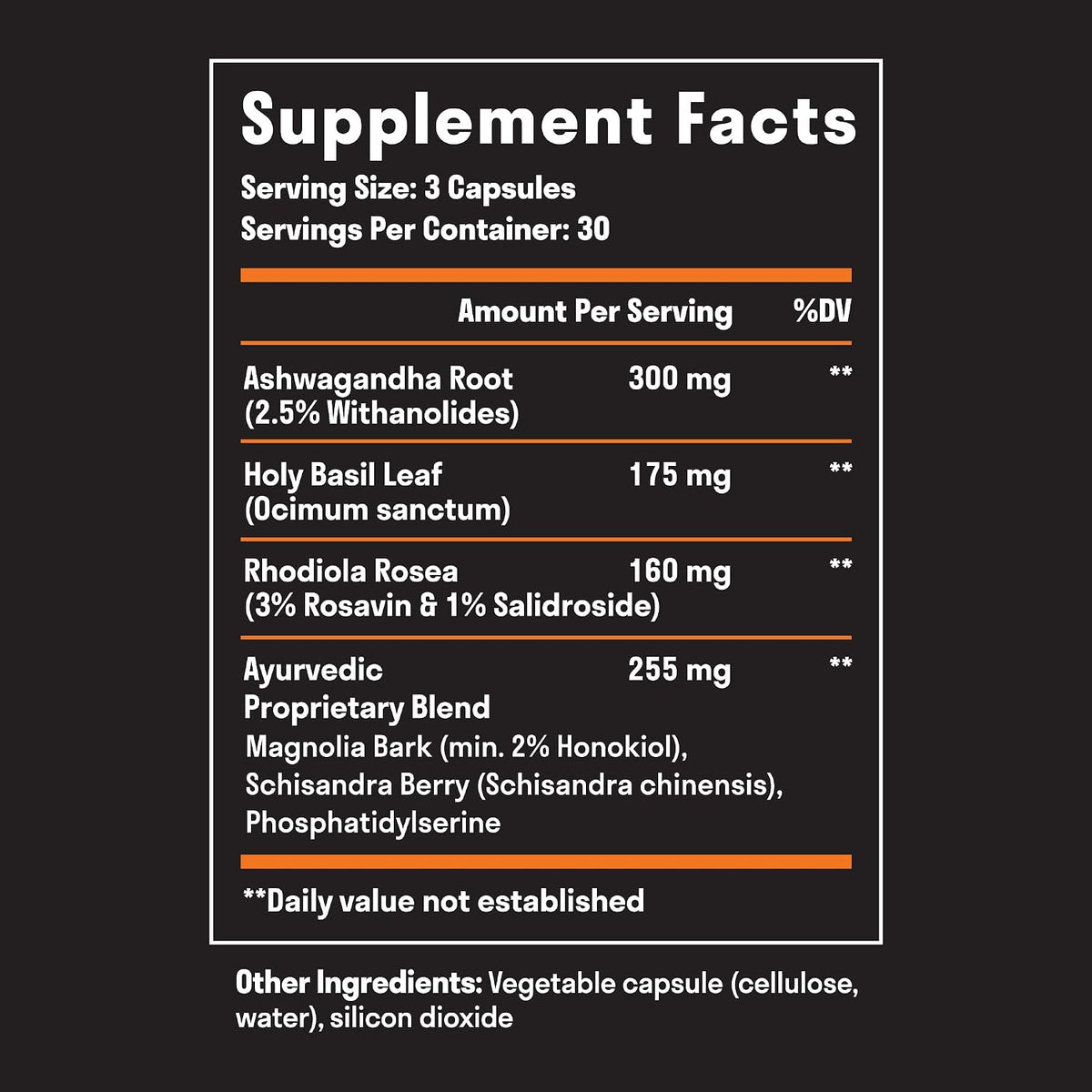 Adrenal Support & Cortisol Manager Supplement - Ashwagandha, 90 Capsules | Adrenal Support Supplements with Ashwagandha Extract, Rhodiola Rosea, Holy Basil, Support Stress Response, Mood, & Energy*