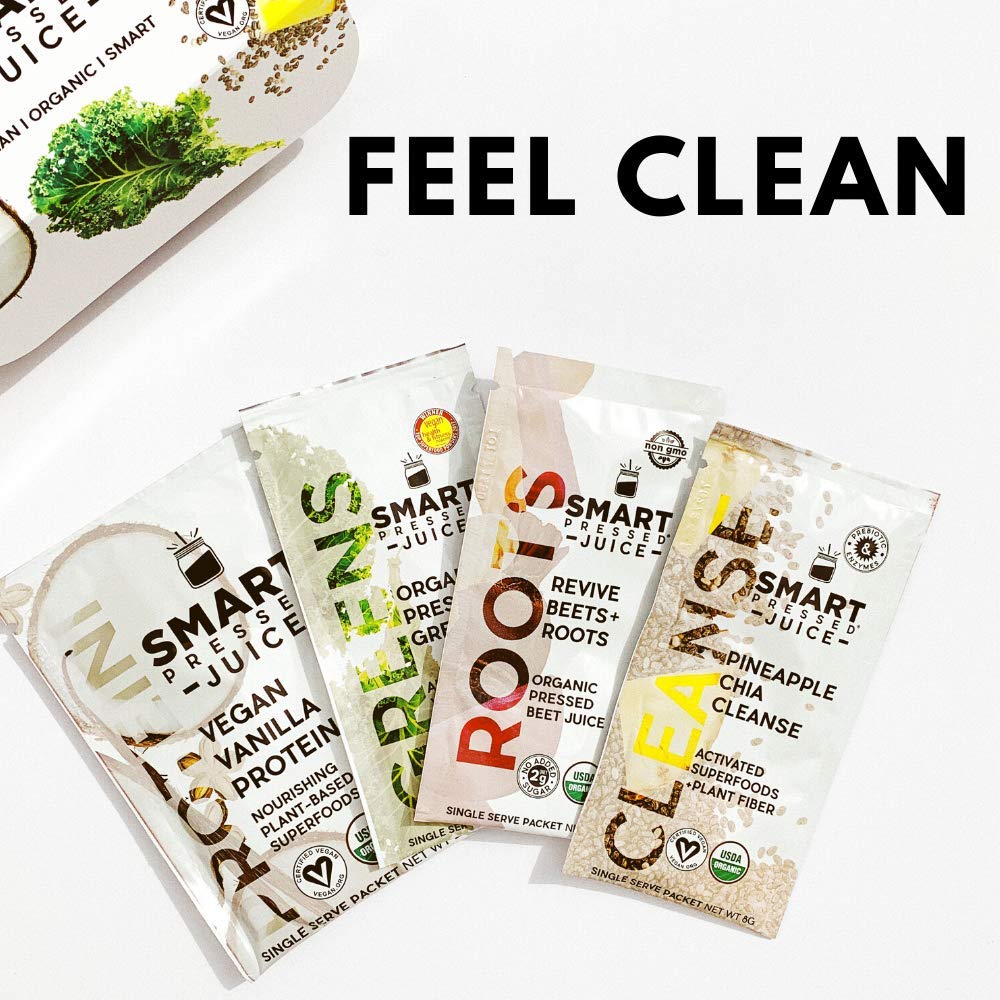 SMART Pressed Juice 3-Day Organic Juice Cleanse | Healthy Detox Program | Vegan Vanilla Protein