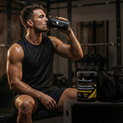 ForestLeaf Micronized Creatine Monohydrate Powder - Maximize Muscle Growth & Strength - Unflavored Creatine for Women and Men - 5G Per Serving - 100 Servings