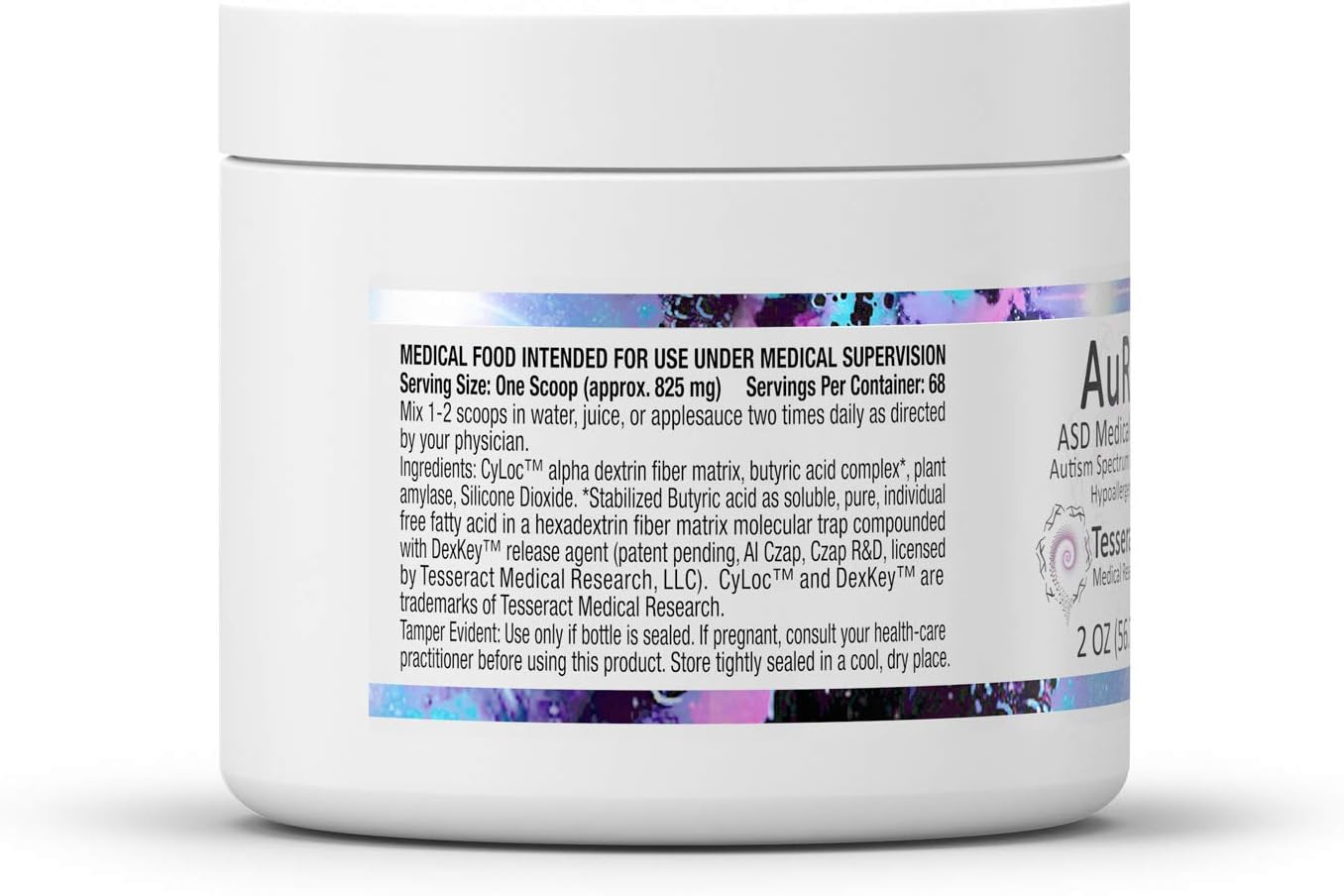 Tesseract Medical Research ProButyrate Gut Health Supplement & SafeCell S-Acetyl Glutathione Supplement & AuRx Autism Spectrum Medical Food Powder