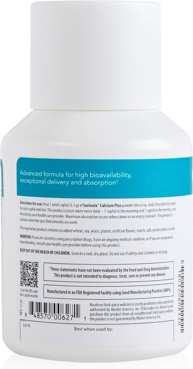Isotonix Calcium Plus, Calcium, Magnesium, Vitamin D3 & C, 90 Servings