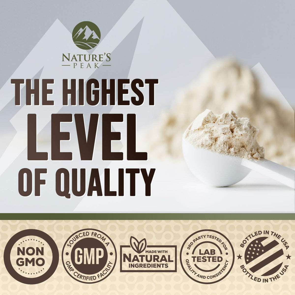 Nature's Protein Powder, 100% Whey Protein Powder Isolate, Immune Support, BCAAs