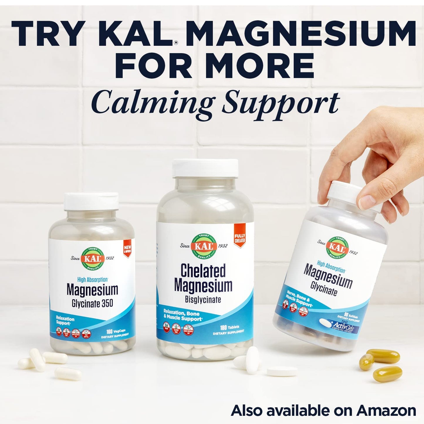 KAL Lithium Orotate 5mg, Low Dose Lithium Supplement for General Wellness Mood Support, Highly Bioavailable, Vegan, 60-Day Guarantee, 180 Servings, 180 VegCaps