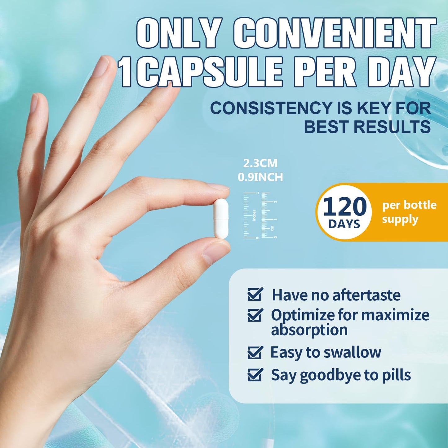 Totaria 5-in-1 Probiotic Prebiotic & Postbiotic for Women Men, 60 Billion CFU 24 Strains w/Digestive Enzymes, Prebiotic Fiber, Slippery Elm, Daily Complete Immune, Gut Health, 120 Day Supply