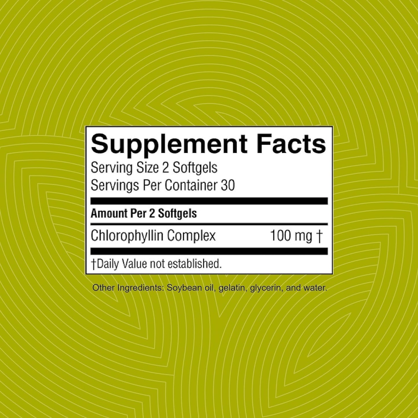Nature's Sunshine Chlorophyll, 60 Softgel Capsules: Support Digestion, Immunity & Detoxification with Internal Deodorant Benefits. Easy-to-Swallow Capsules Promote Overall Well-Being & Energy