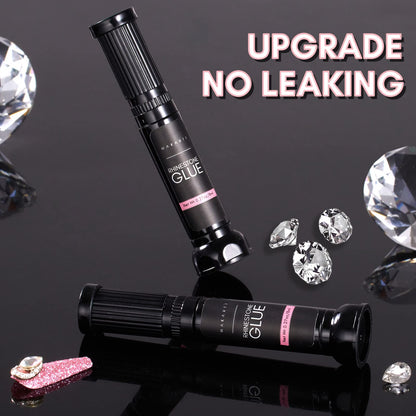 Makartt Nail Rhinestone Glue Gel, Upgrade Gel Nail Glue with Brush & Pen Tip Super Strong