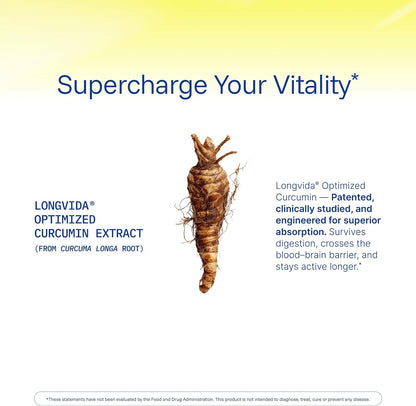 ProHealth Turmeric Curcumin Supplement: 285 Times More Bioavailable - Developed by Neuroscientists. 1000 mg Concentrated Longvida Curcumin Extract Per Serving (60 X 500mg Capsules Per Bottle)