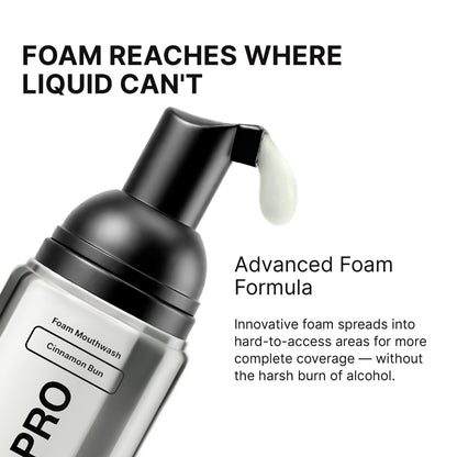 INOPRO Foam Mouthwash with Nano-Hydroxyapatite, Xylitol, Hyaluronic Acid, Vinamin C, Alcohol Free, Fluoride Free Oral Rinse Portable Travel Size - Spearmint, 2.03 fl oz