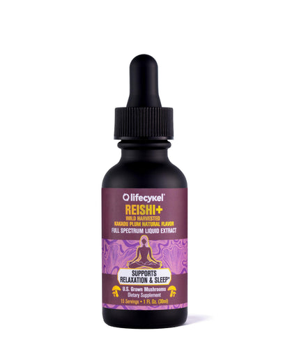Life Cykel - Reishi Mushroom Extract with Wild Kakadu Plum - Potent Immune & Sleep Support Supplement, Vitamin-C Rich Adaptogen Mushroom Drops - 4 Fl Oz