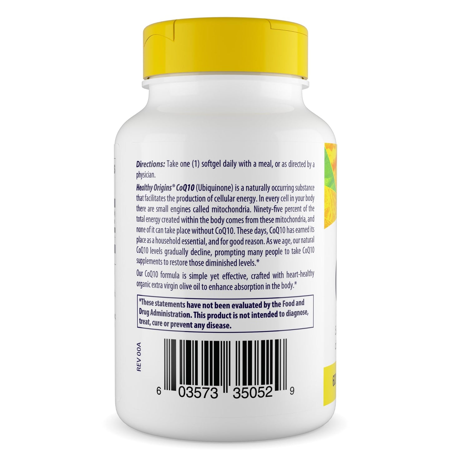 Healthy Origins CoQ10 600 mg, Kaneka Q10, 60 Softgels