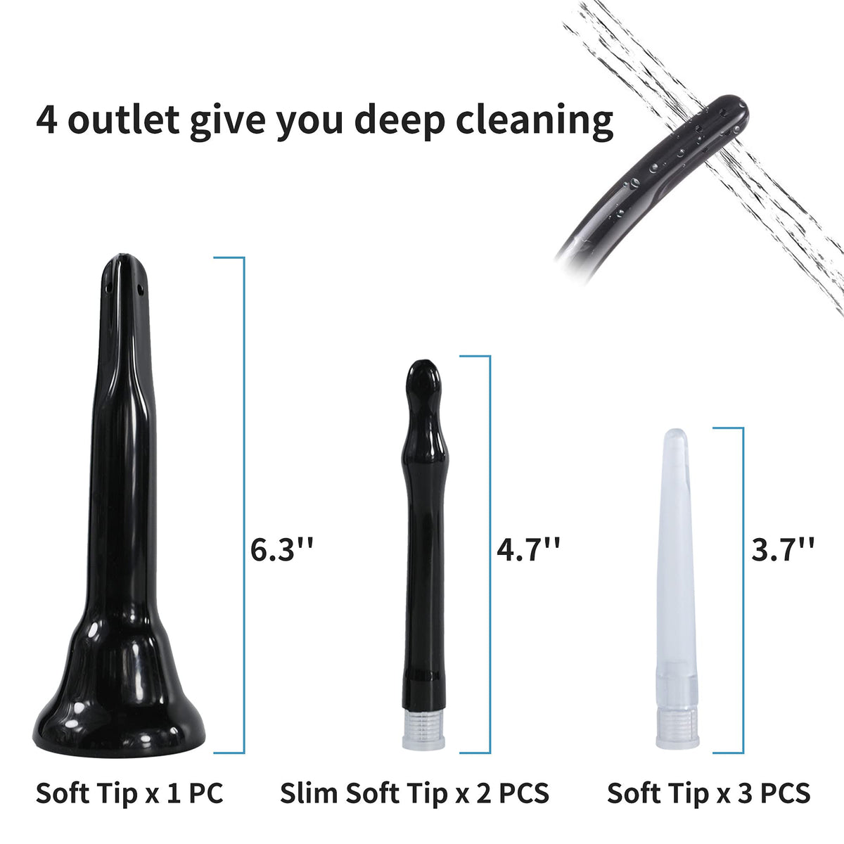TopQuaFocus 14.5OZ Large Enema Bulb Kit Douche Bulb for Men Women Colon Cleaning Feminine
