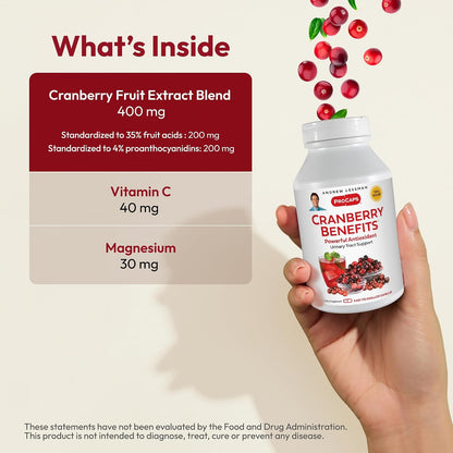 ANDREW LESSMAN ProCaps Cranberry Benefits 60 Capsules