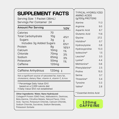 Frog Fuel Ultra Energy Gel & Pre Workout Shot, 120mg Caffeine, Berry, 24 pk | 1500mg Beta Alanine, Electrolytes 8g Protein Nano-Hydrolyzed Grass Fed Collagen, 10g Carbs, Gluten Free, 1.2 oz Gel Packs