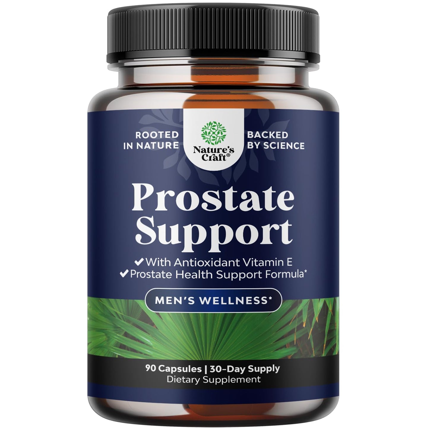Herbal Prostate Supplement for Men - Potent Pygeum and Saw Palmetto Extract for Urinary Tract Support - Prostate Health Blend with Beta Sitosterol & Green Tea - Nighttime Comfort Support - 90 Count
