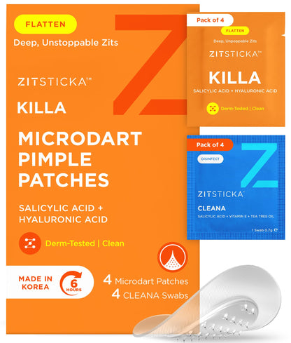 ZitSticka Killa Kit Microdart Pimple Patch For Face, Fast-Acting, 8 Count