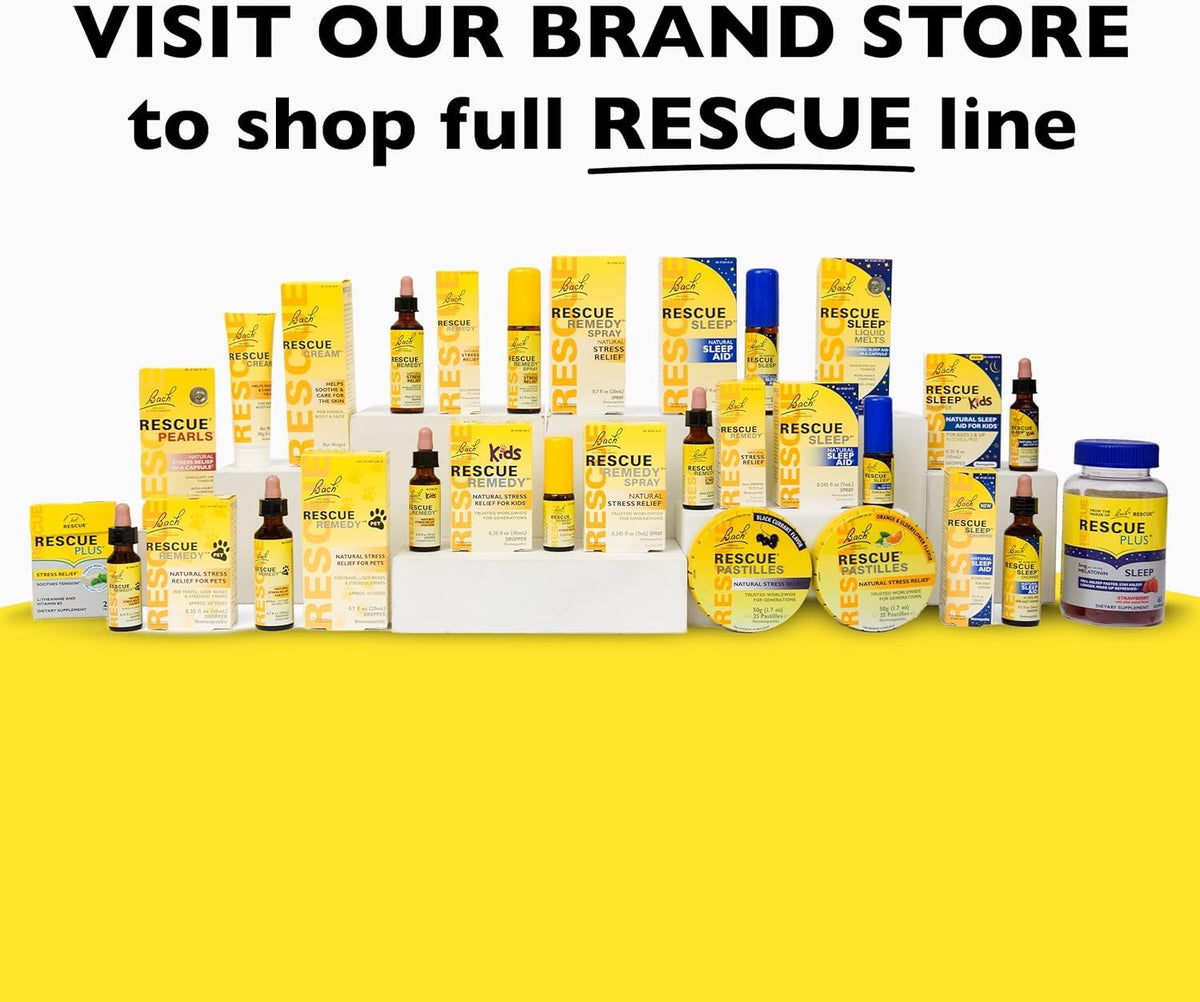 RESCUE Bach Plus Mood & Stress Support Gummies, Daytime Dietary Supplement with Passionflower