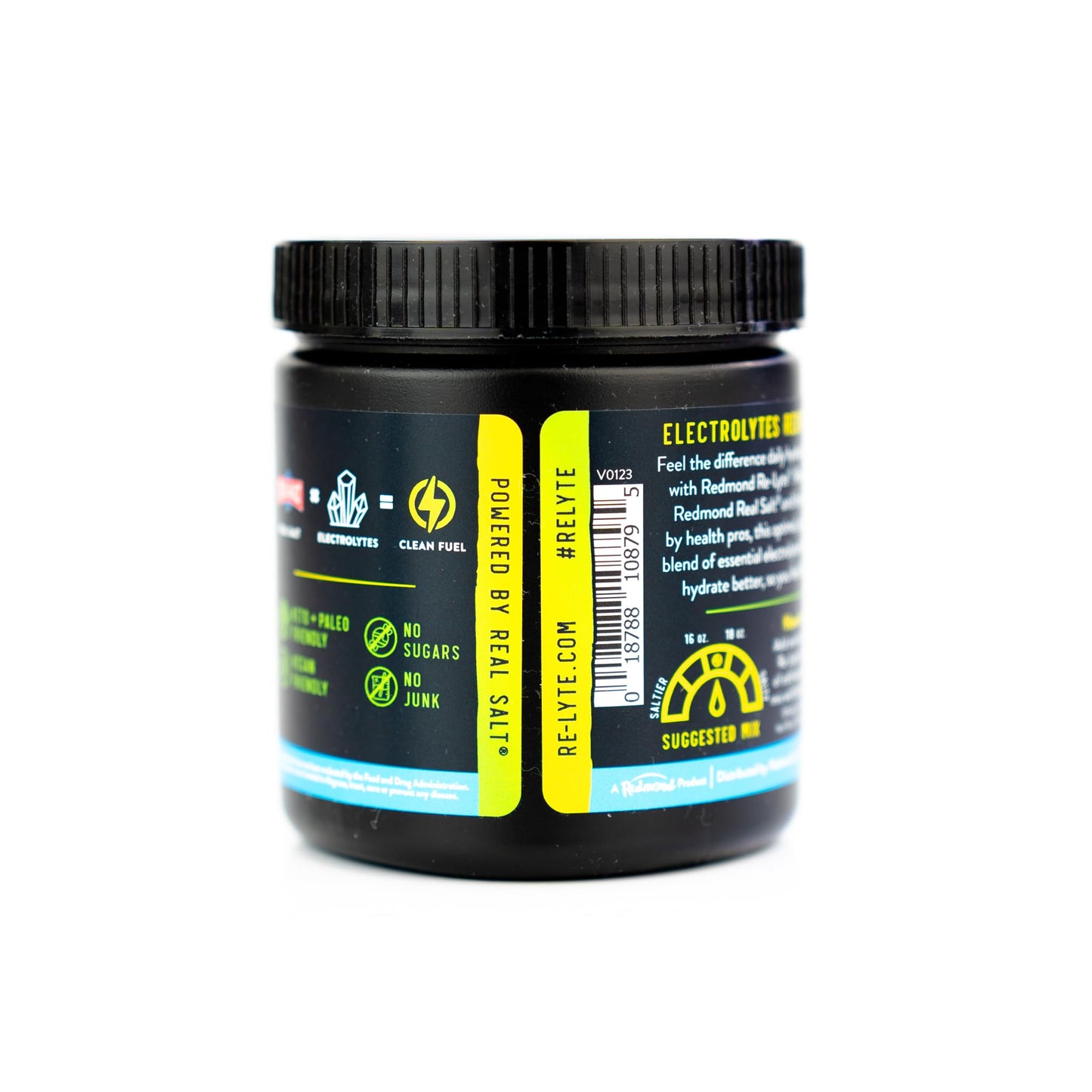 REDMOND Re-Lyte Electrolyte Drink Mix, Mixed Berry, 30 serving SMALL 6.88oz jar