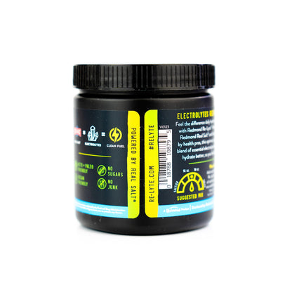 REDMOND Re-Lyte Electrolyte Drink Mix, Mixed Berry, 30 serving SMALL 6.88oz jar