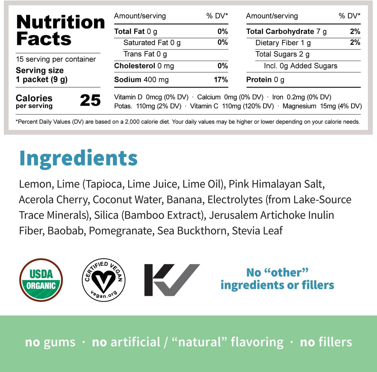 Sprout Living, Colorfuel Hydration Powder Drink Mix, Organic Superfoods + Adaptogens | Hydration Support & Recovery, Electrolytes, Himalayan Pink Salt, Coconut Water, Lemon Citrus Flavor (25 servings)
