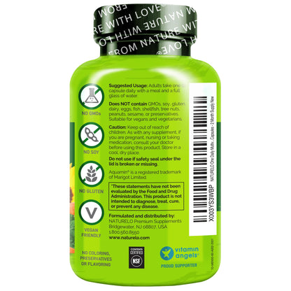 NATURELO Mens Multivitamins for Men 50+ - One Daily Multivitamin for Men with Vitamins, Minerals & Organic Whole Foods, Boost Energy & Health, Non-GMO, 60 Vegetarian Capsules