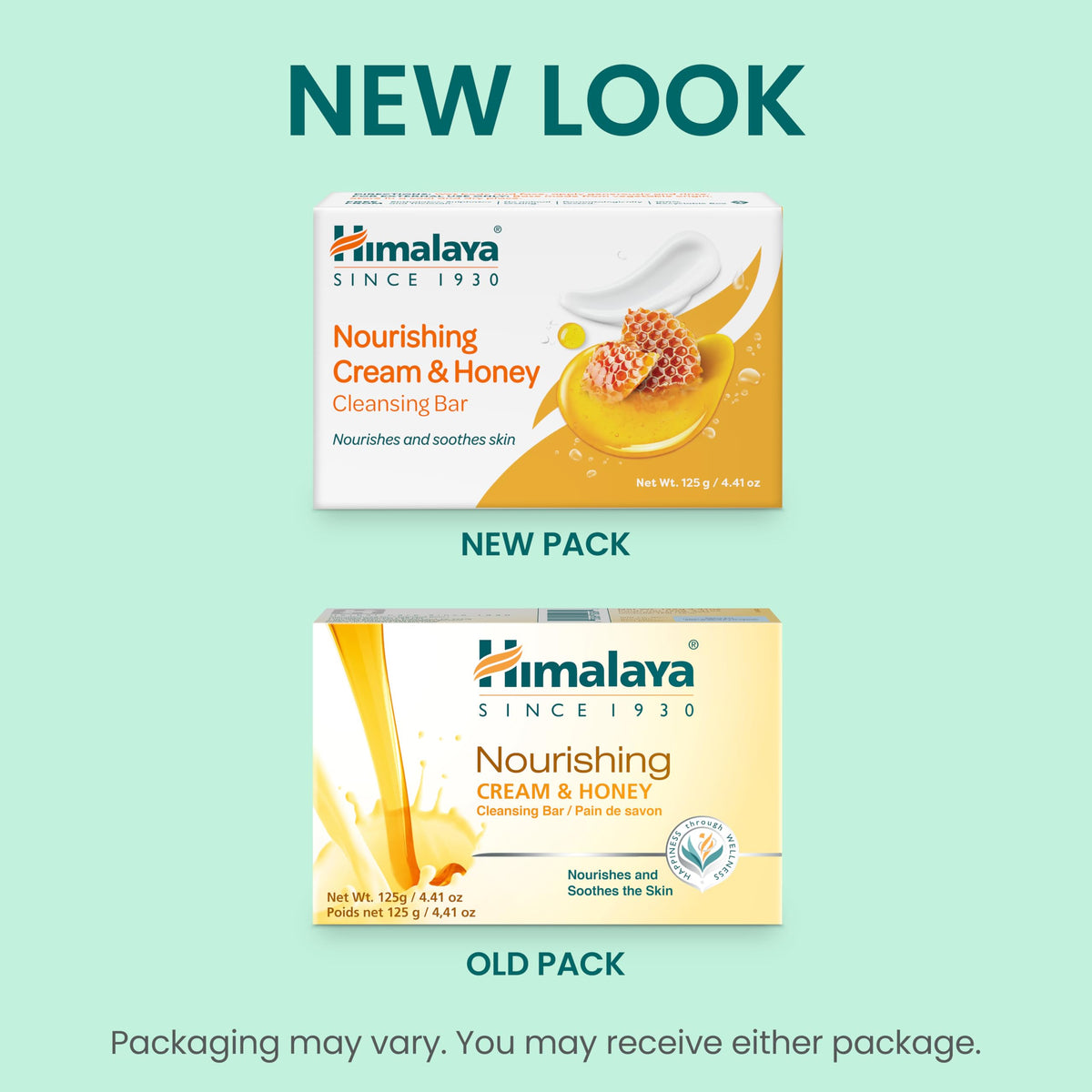 Himalaya Nourishing Cream & Honey Cleansing Bar Soap, 4.41 oz, 6 Pack