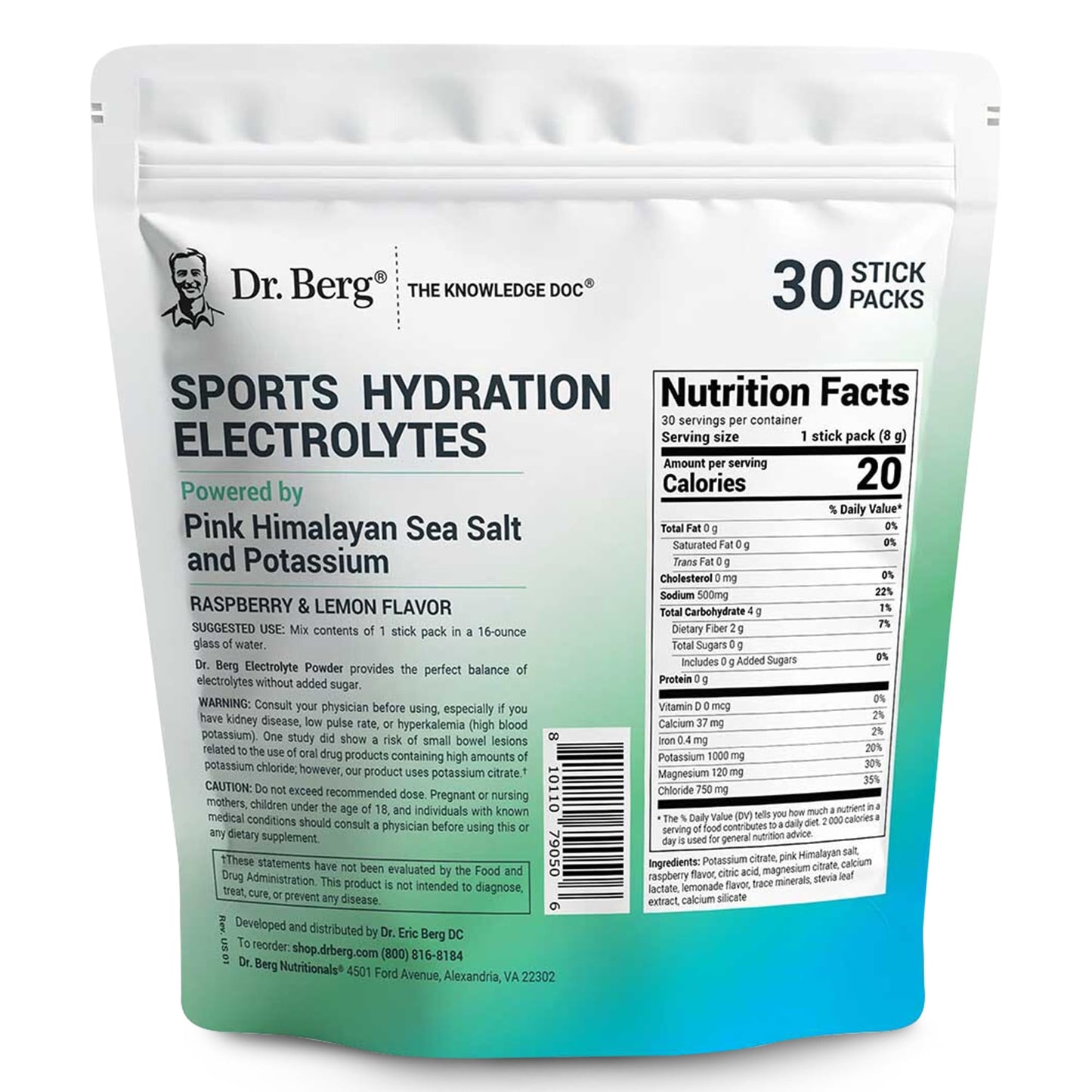 Dr. Berg Sugar Free Electrolyte Powder Packets (Variety Pack) - Daily Electrolyte Drink Mix - 28 Total Hydration Pouches Sugar Free - Keto Electrolytes Powder Packets No Sugar - 7 Delicious Flavors