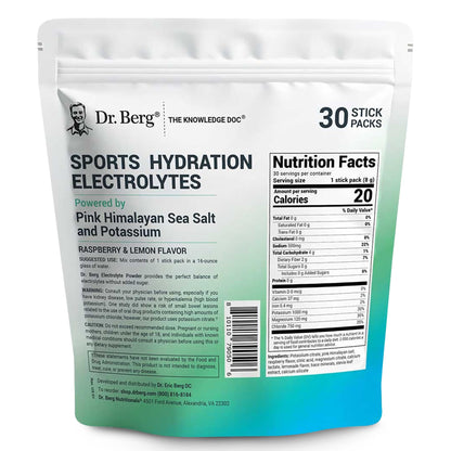 Dr. Berg Sugar Free Electrolyte Powder Packets (Variety Pack) - Daily Electrolyte Drink Mix - 28 Total Hydration Pouches Sugar Free - Keto Electrolytes Powder Packets No Sugar - 7 Delicious Flavors
