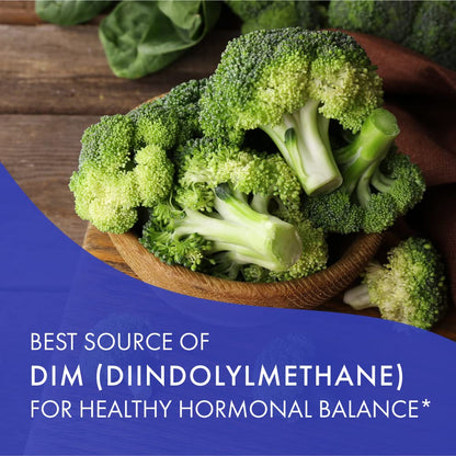 Dim D by Pure Essence - Natural Supplement for Estrogen Balance, Hormonal Acne, and Menopause Support with Vitamin D3, Calcium, Green Tea & Lycopene - 30 Capsules