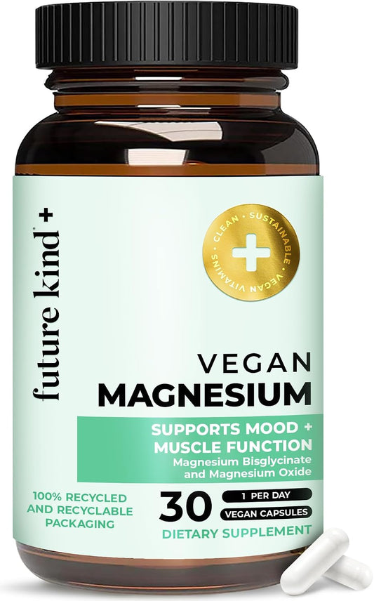 200mg Chelated Magnesium Glycinate Supplement for Women & Men - Muscle & Nerve Function - High Absorption Magnesium for Sleep Support & Energy Metabolism - 30 Vegan Capsules