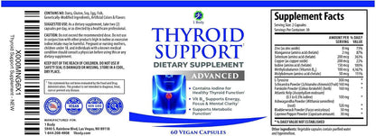 1 Body Thyroid Support for Women & Men, Iodine & Selenium Supplement
