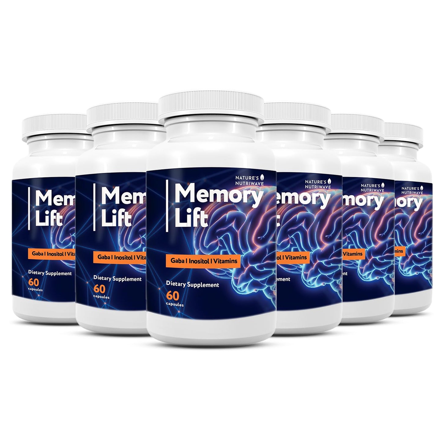 Memory Lift – Vitamins A, C, D, E & B-Complex – 60 Ct, 1 Month Supply | Also includes Choline with Vitamins A, C, D, E, B-Complex & Biotin | Non-GMO, GMP-Certified, Vegetarian