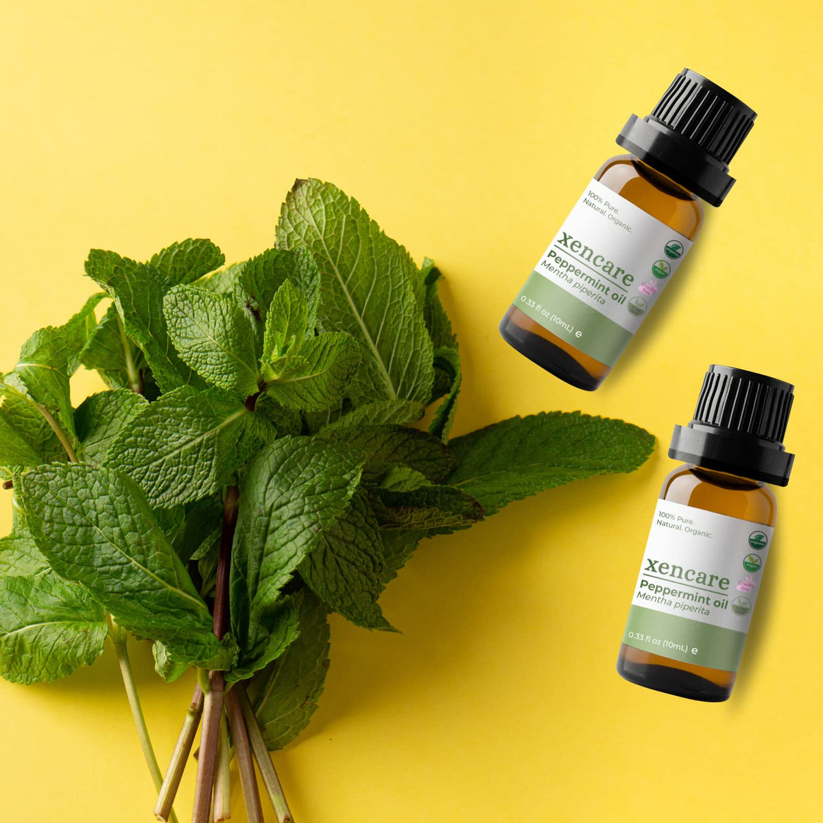 xencare Peppermint USDA Organic Food Grade Essential Oil | 100% Pure Natural Undiluted