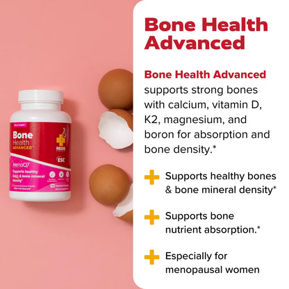 Redd Remedies, Bone Health Advanced, Vitamin D3 and Calcium for Strong Bone Support, 120 Vegetarian Capsules