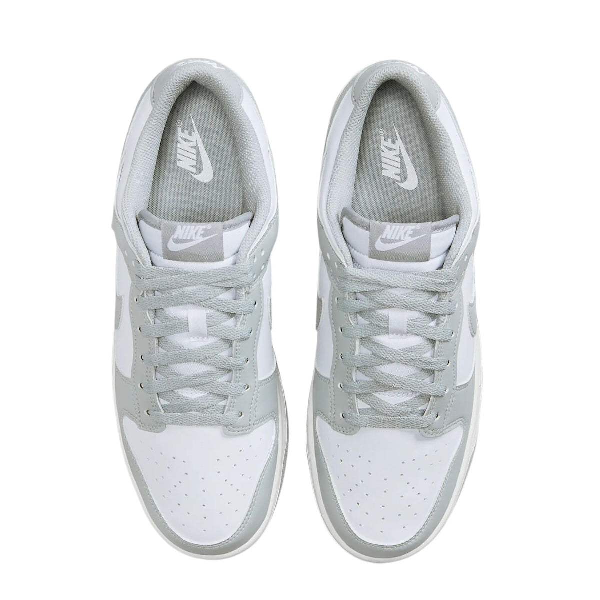 Retro Nike Dunk Low Men's Trainers in White Light Smoke Grey, Size 10.5 by Nike
