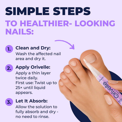 Toenail Care Pen - Extra Strength Toe Nail Remedy - Professional Nail Solution for Fingernail with Tea Tree Oil (Pack of 4)