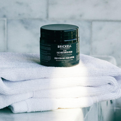 Brickell Men's Retinol Face Moisturizer Cream For Men, Anti-Wrinkle Face Night Cream with Retinol, Hyaluronic Acid, and Vitamin E To Reduce Fine Lines and Even Skin Tone, Fragrance-Free, 2 Ounce