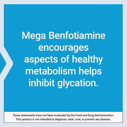 Life Extension Mega Benfotiamine 250 mg, 180 Vegetarian Capsules | 250 mg of benfotiamine and 10 mg of thiamine (vitamin B1) per capsule. Non-GMO, Gluten Free, Vegetarian.