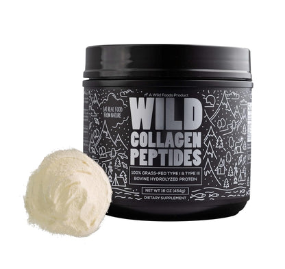Cocotropic Organic Mushroom Cacao Mix (8oz) & Collagen Peptides (16oz) Bundle for Skin, Hair, and Joint Support