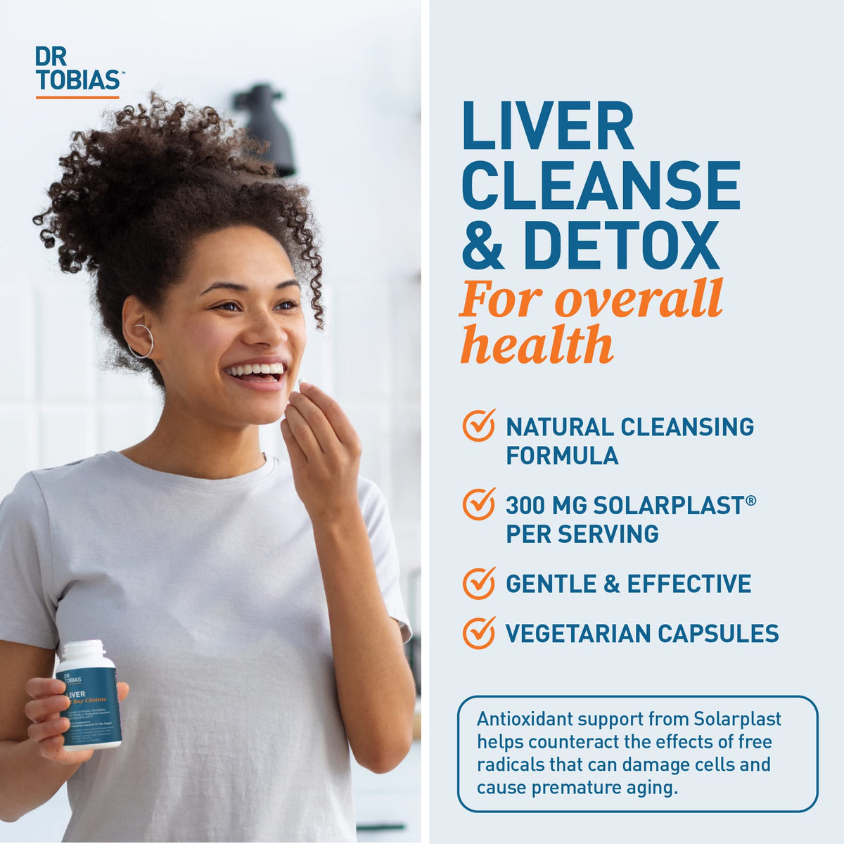Dr. Tobias Liver 21 Day Cleanse, Herbal Liver Detox Cleanse with Solarplast, Artichoke
