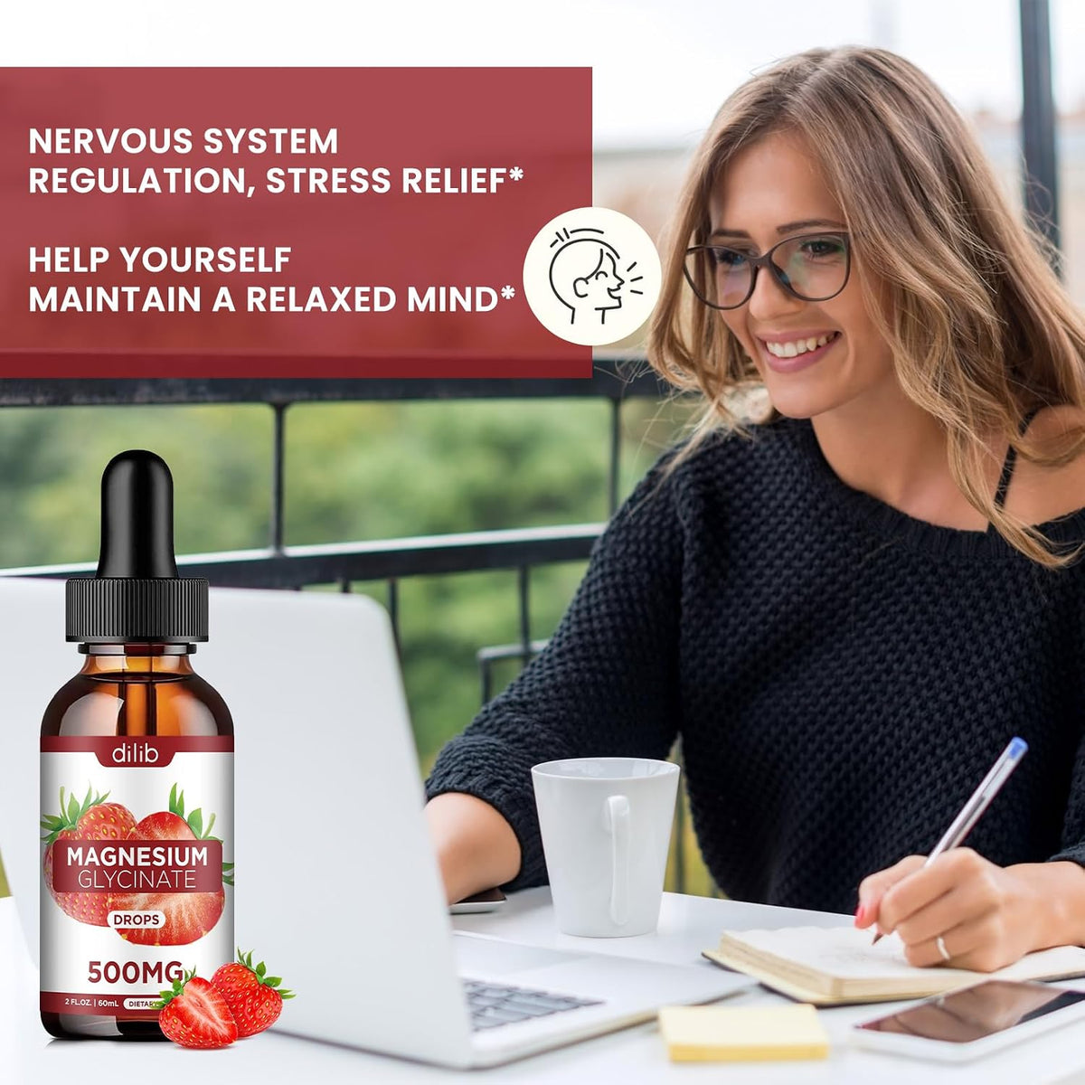 Liquid Iron Supplement for Women Magnesium Glycinate Liquid Drops