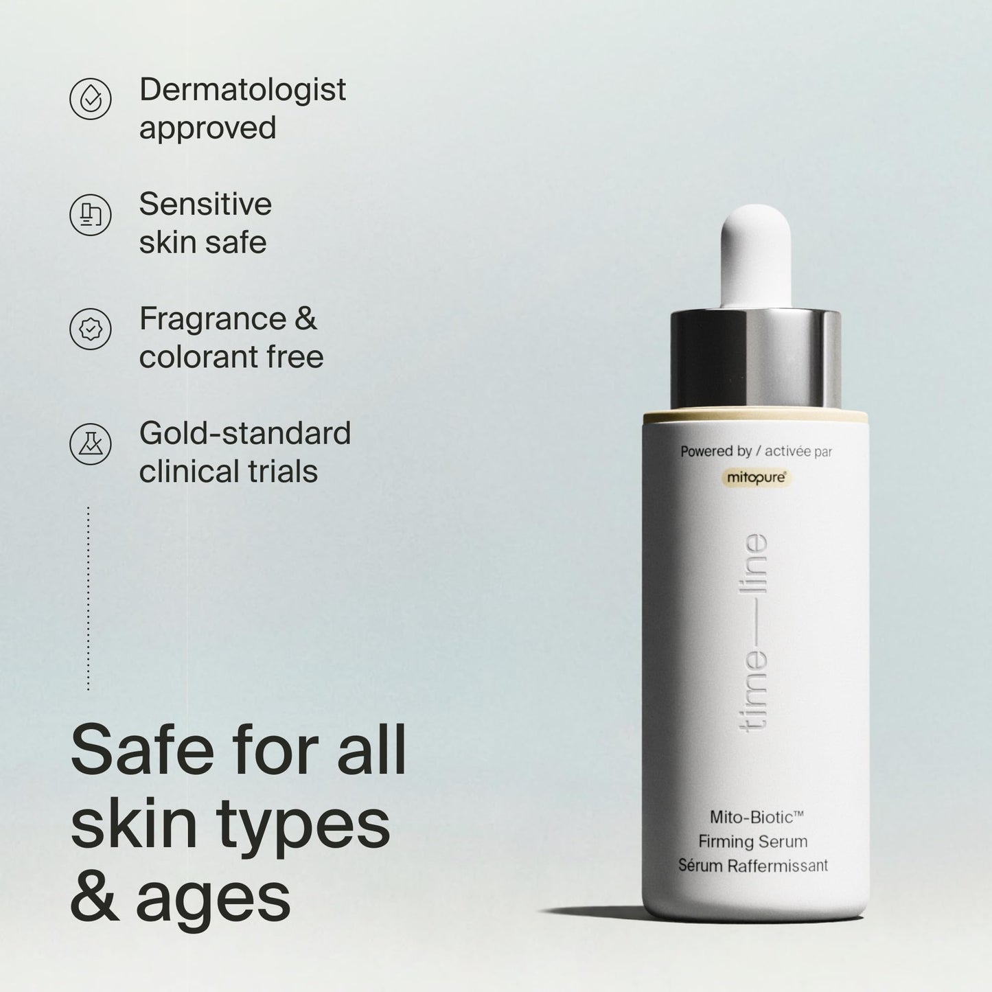 Timeline Mitopure™ Firming Serum Anti-Aging Treatment With Antioxidants - Lifting, Brightening, Hydrating & Wrinkle Reducing For All Skin Types - 1 Fl Oz