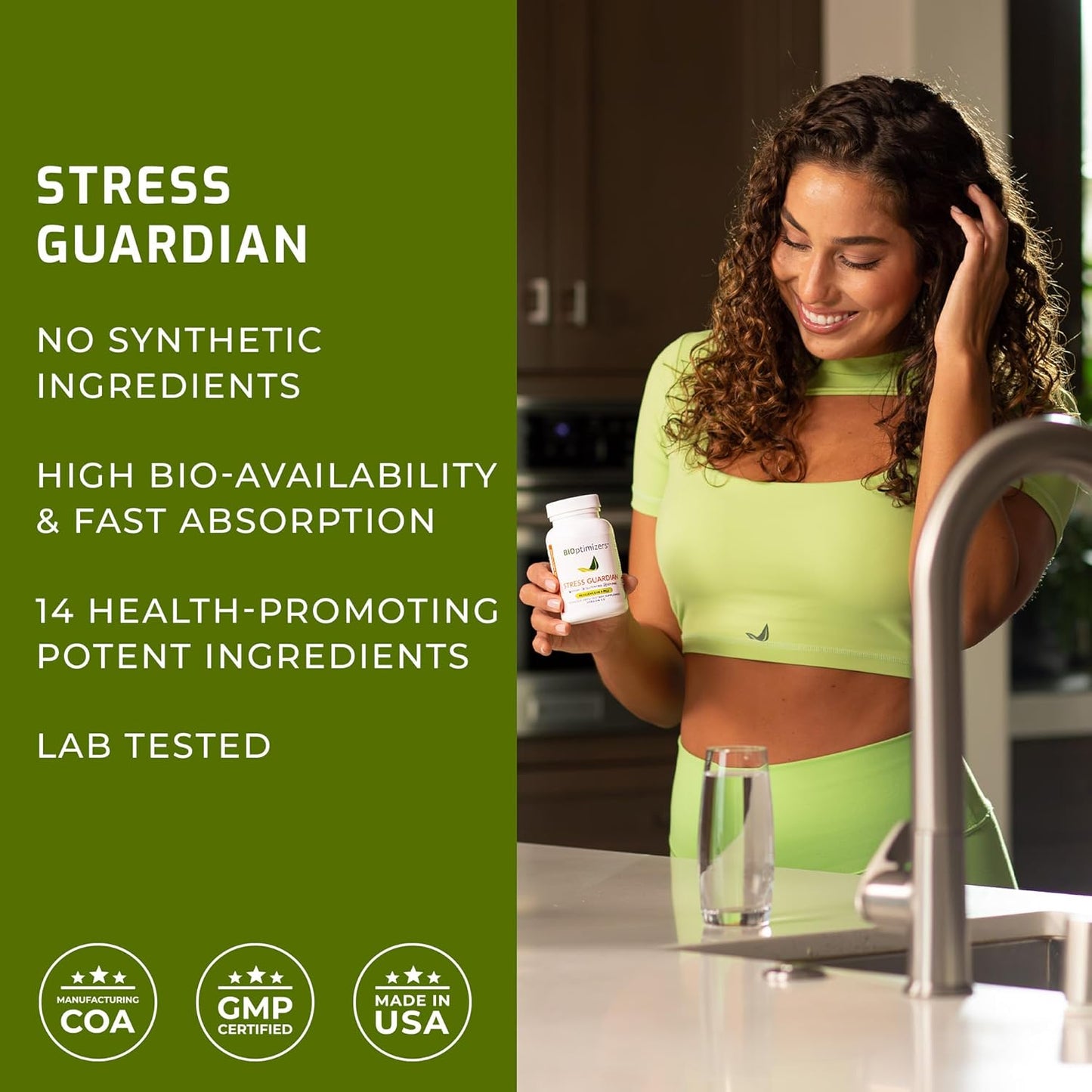 BiOptimizers Magnesium Breakthrough 4.0, (30 Capsules) & Stress Guardian, (90 Capsules) - Natural Sleep, Brain, and Stress Support Supplement Bundle