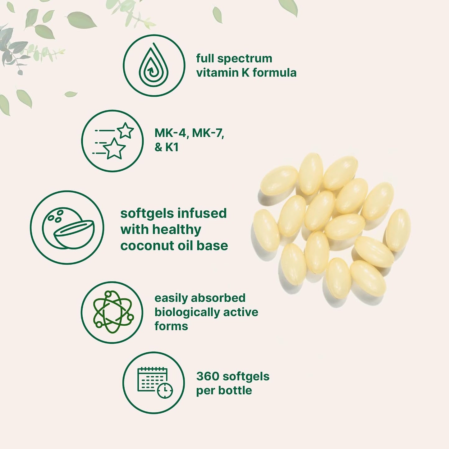 Micro Ingredients Super Vitamin K Complex (K2 MK7 + MK4 & K1) & Vitamin D3 5,000 IU Bundle Pack | Easily Absorbed K Vitamins, Active Menaquinone Complex | Vitamin D as Cholecalciferol