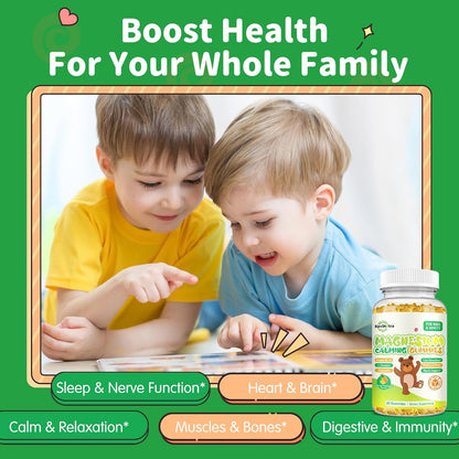 2 Pack Magnesium Gummies for Kids & Adults- Magnesium Glycinate Complex